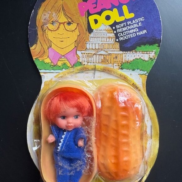 Vintage 1970s Amy Carter Doll in Peanut Shell by Fun World - Picture 3 of 5